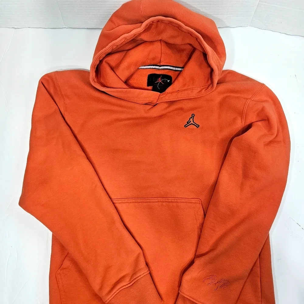 Jordan Bright Orange Hoodie Sz S